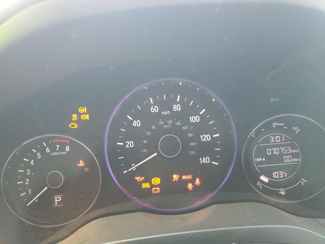 2019 Honda Hr-V Sport VIN: 3CZRU5H16KM721861 Lot: 70393605