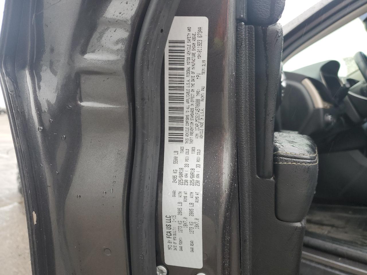 2015 Jeep Cherokee Limited VIN: 1C4PJMDS1FW570688 Lot: 90039255