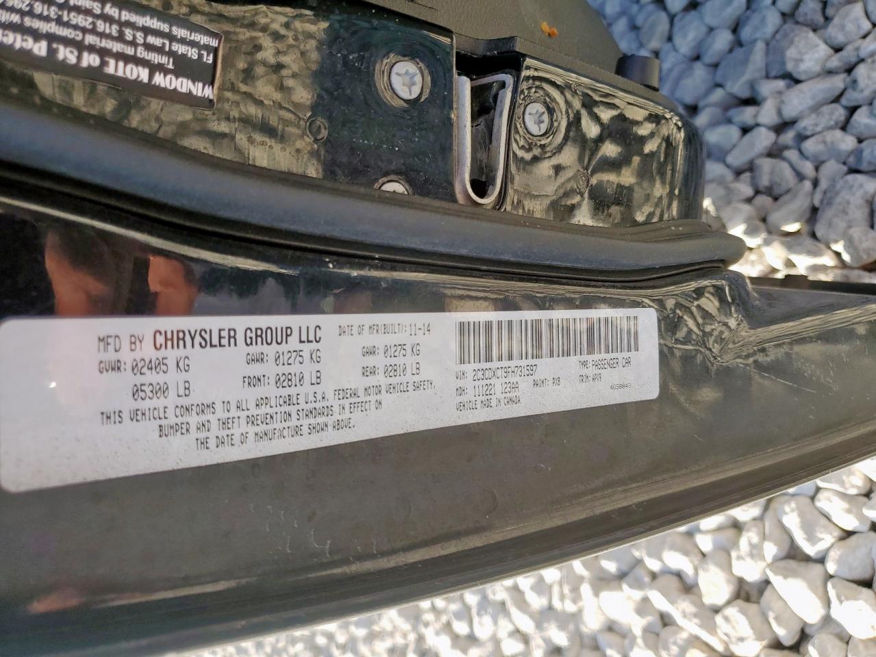 2015 Dodge Charger R/T VIN: 2C3CDXCT9FH731597 Lot: 86288885