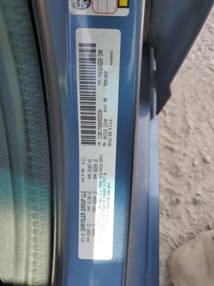 2011 Chrysler 200 Touring VIN: 1C3BC1FB6BN555530 Lot: 82239025