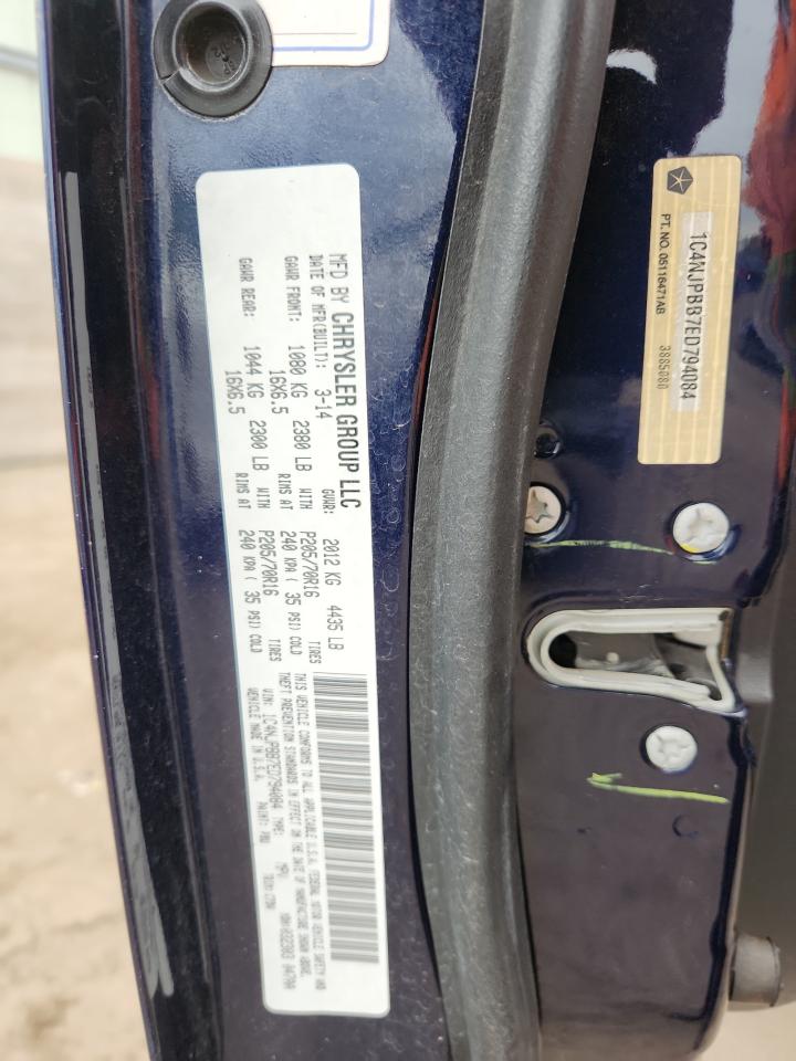 2014 Jeep Patriot Sport VIN: 1C4NJPBB7ED794084 Lot: 85649855