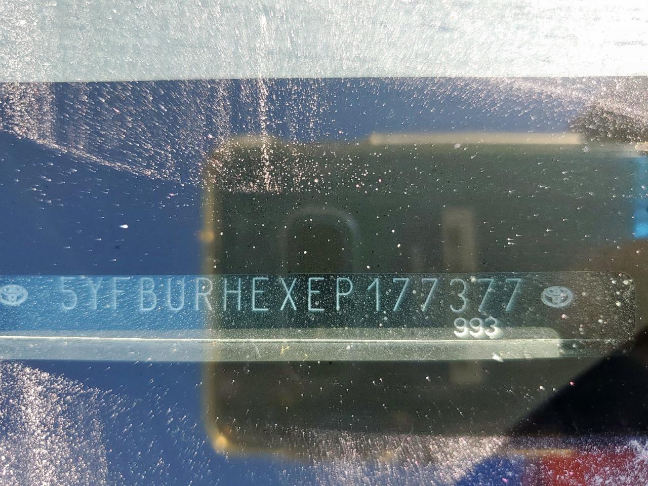 2014 Toyota Corolla L VIN: 5YFBURHEXEP177377 Lot: 85730315