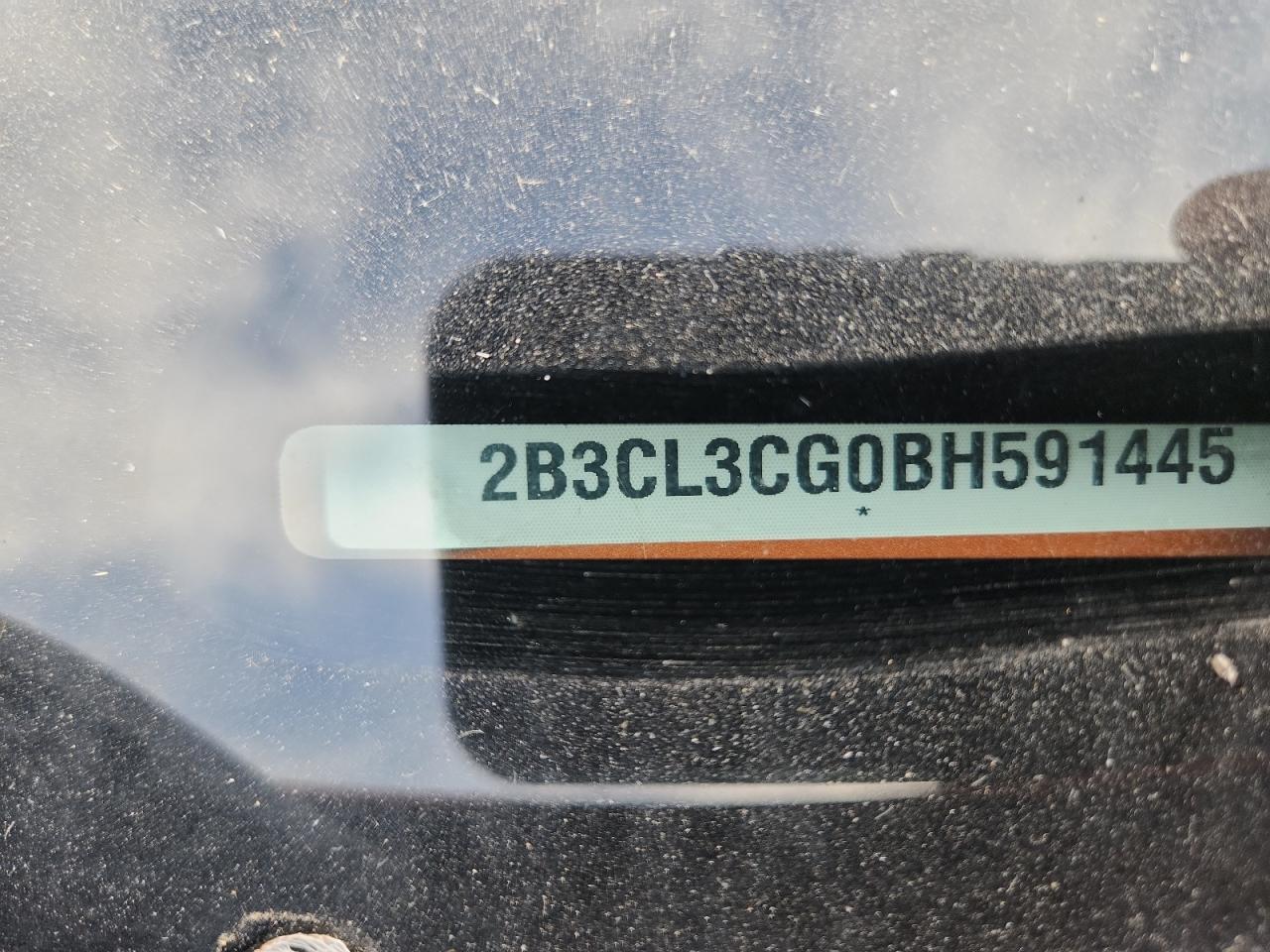 2011 Dodge Charger VIN: 2B3CL3CG0BH591445 Lot: 84644175