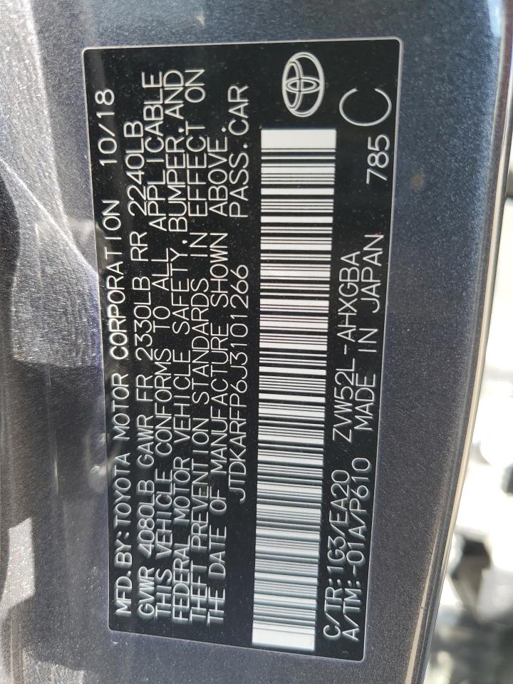 2018 Toyota Prius Prime VIN: JTDKARFP6J3101266 Lot: 82196235