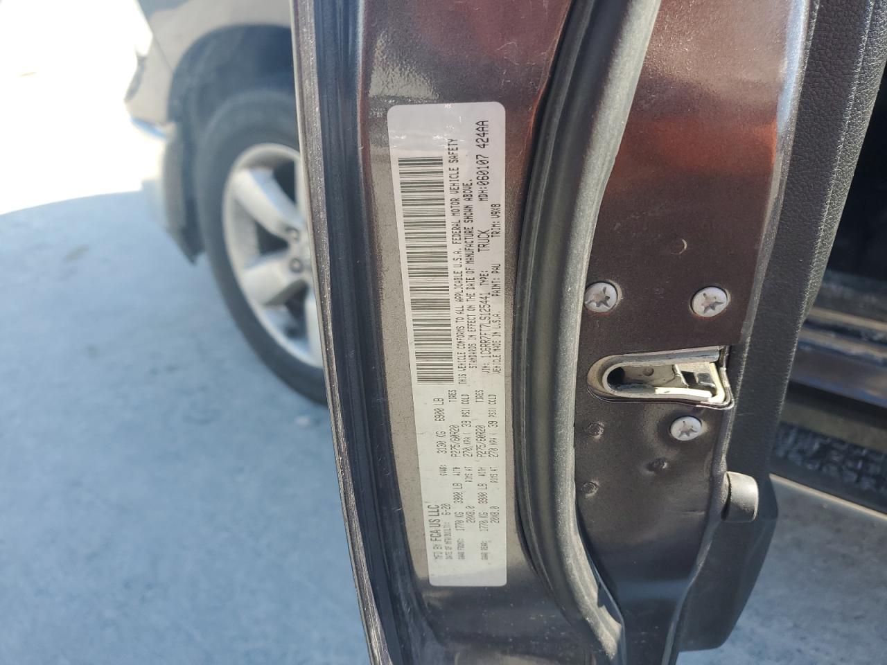 2020 Ram 1500 Classic Tradesman VIN: 1C6RR7FT7LS125441 Lot: 86453765