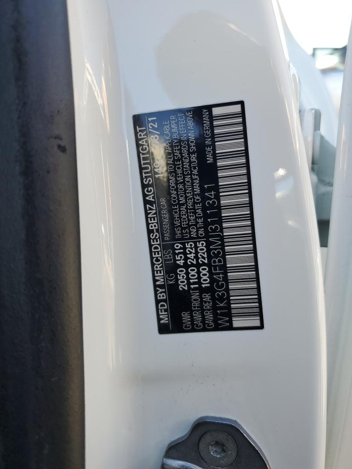 2021 Mercedes-Benz A 220 4Matic VIN: W1K3G4FB3MJ311341 Lot: 82507825