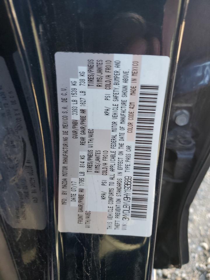 2017 Toyota Yaris Ia VIN: 3MYDLBYV9HY193689 Lot: 82497225