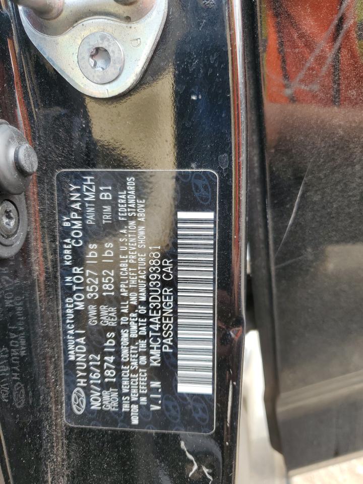 2013 Hyundai Accent Gls VIN: KMHCT4AE3DU393881 Lot: 85833975