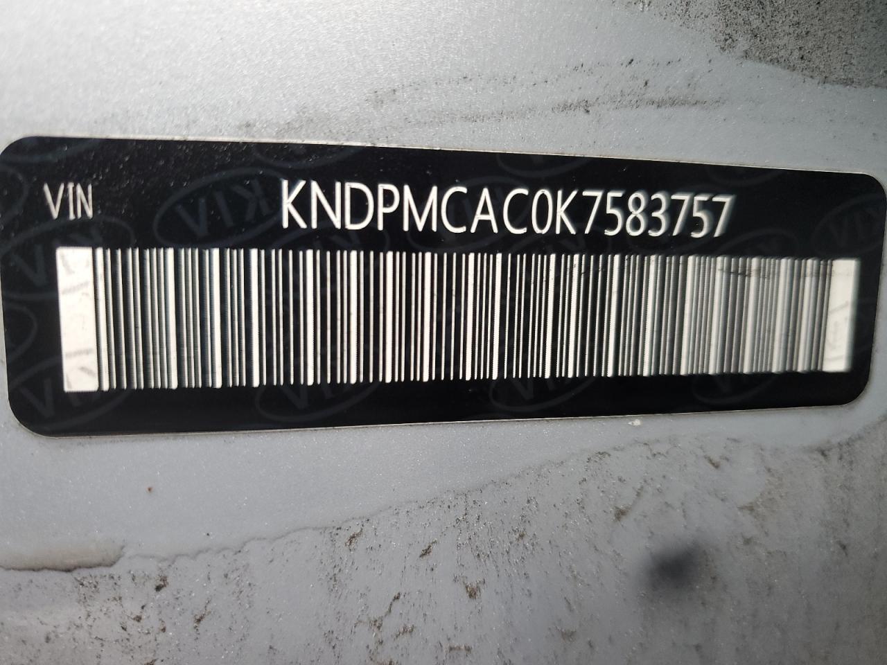 2019 Kia Sportage Lx VIN: KNDPMCAC0K7583757 Lot: 82369505