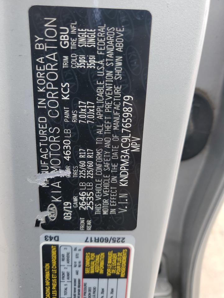 2020 Kia Sportage Lx VIN: KNDPM3AC9L7659879 Lot: 85352055