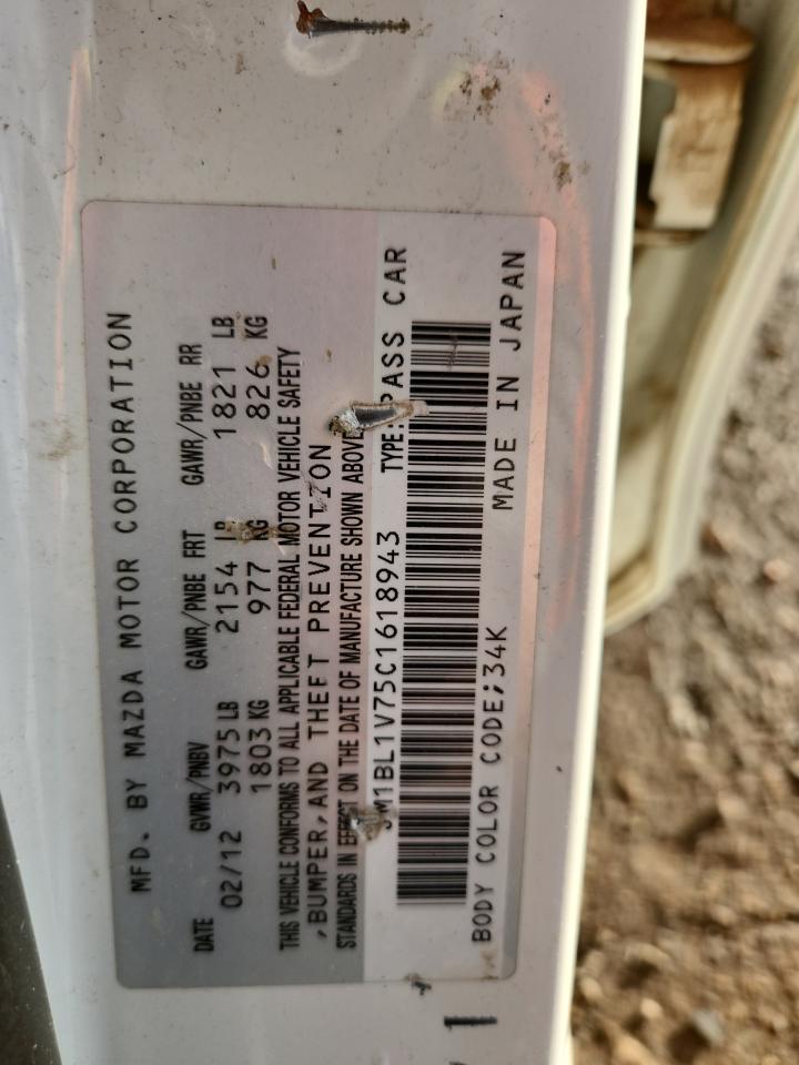 2012 Mazda 3 I VIN: JM1BL1V75C1618943 Lot: 87409785