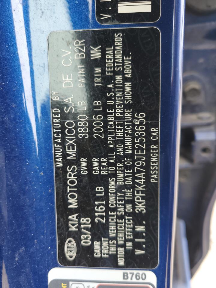 2018 Kia Forte Lx VIN: 3KPFK4A79JE253656 Lot: 84635095