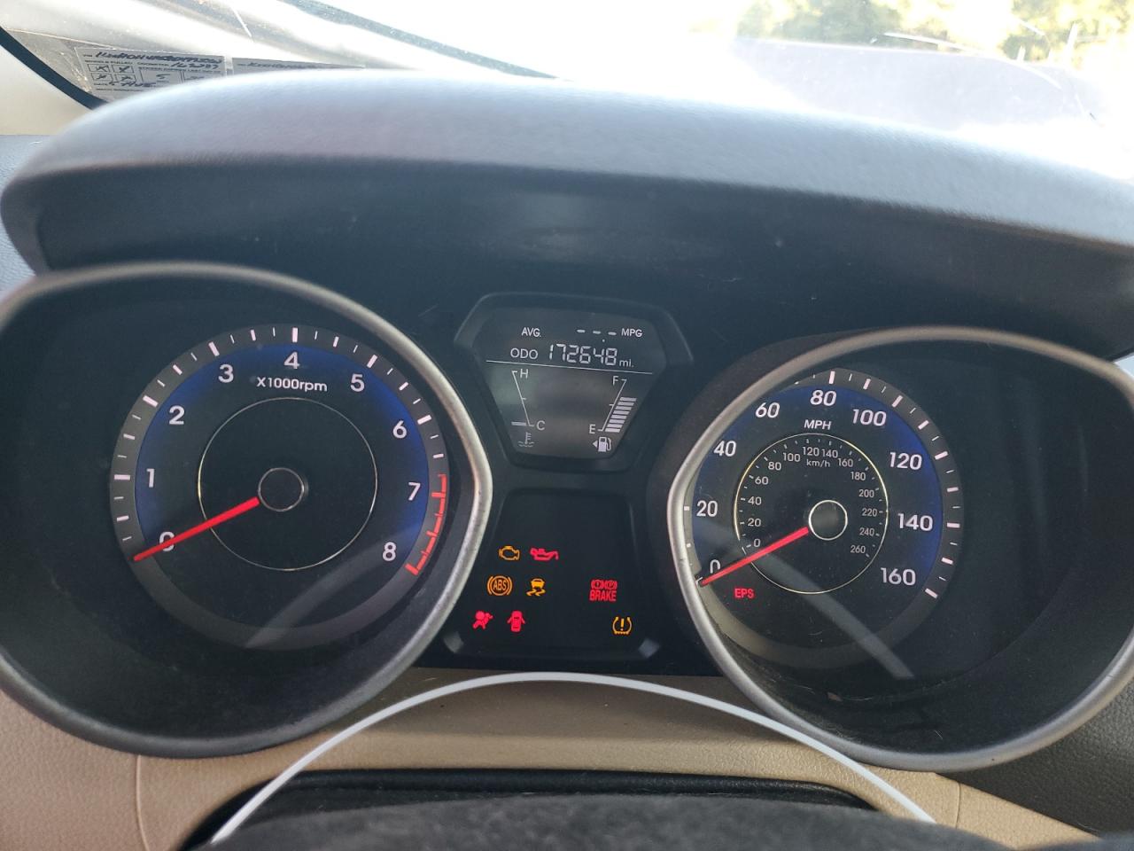 2013 Hyundai Elantra Gls VIN: KMHDH4AE9DU793062 Lot: 84601825