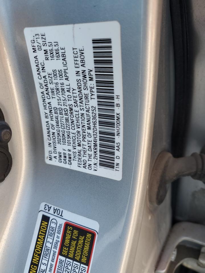 2013 Honda Cr-V Lx VIN: 2HKRM4H32DH636252 Lot: 82527705