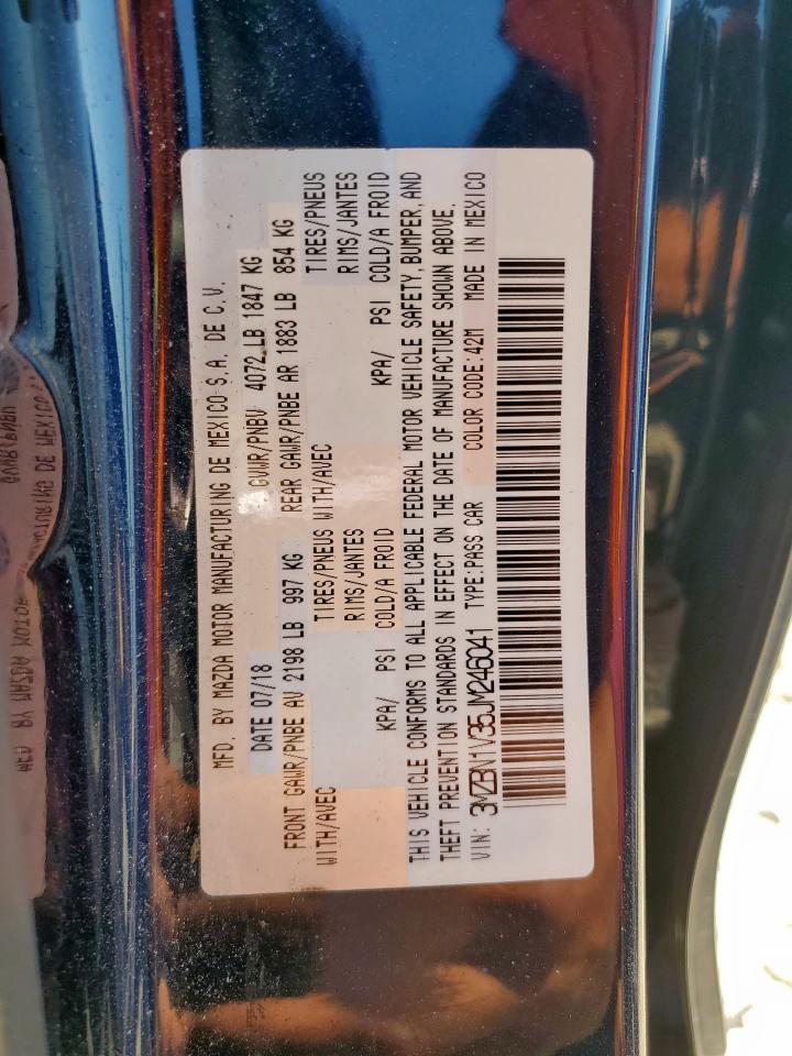 2018 Mazda 3 Touring VIN: 3MZBN1V35JM246041 Lot: 82272985