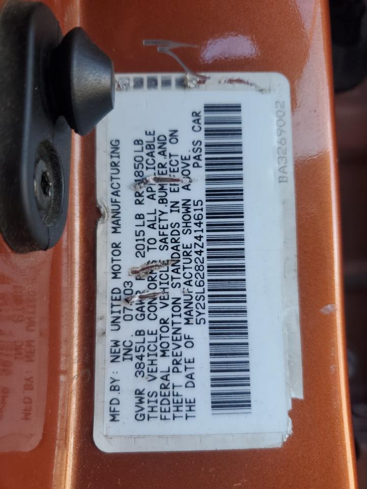 2004 Pontiac Vibe VIN: 5Y2SL62824Z414615 Lot: 82184495