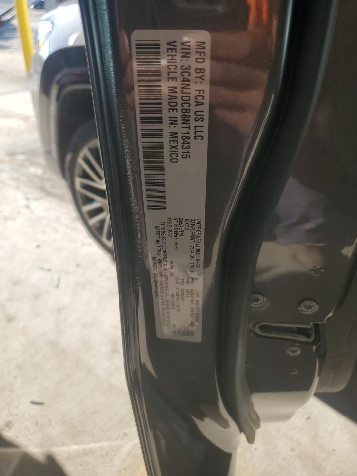 2022 Jeep Compass Limited VIN: 3C4NJDCB8NT184315 Lot: 85675575