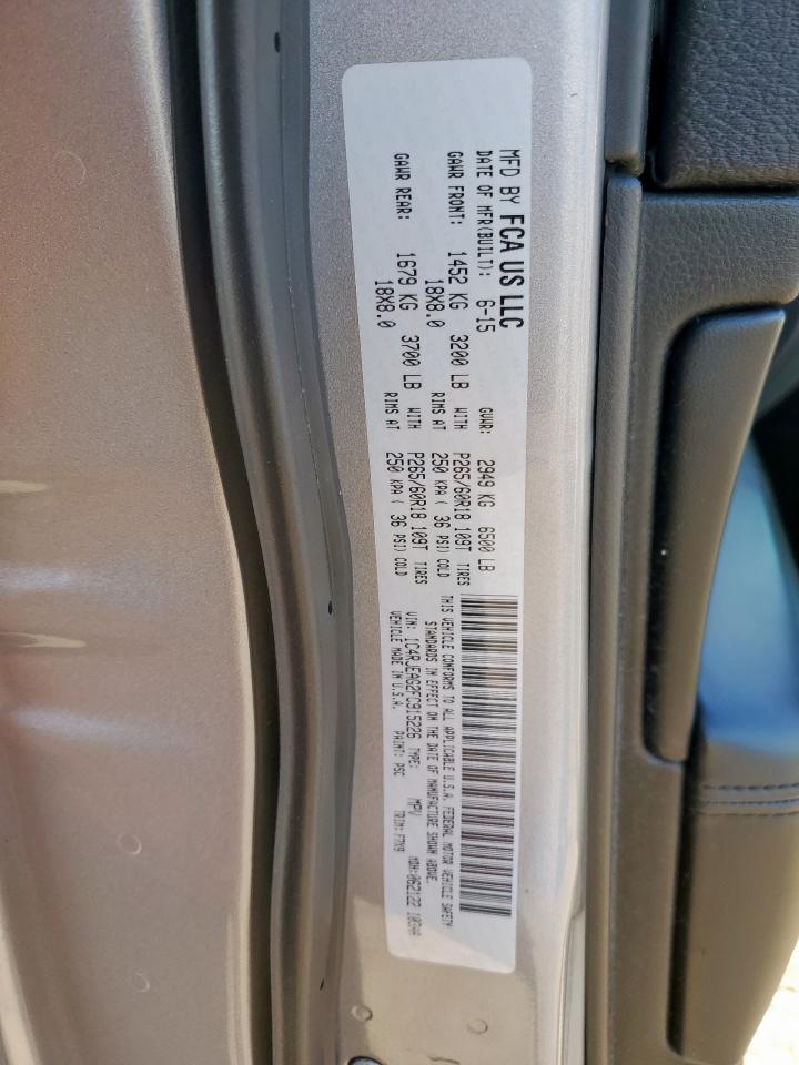 2015 Jeep Grand Cherokee Laredo VIN: 1C4RJEAG2FC915226 Lot: 85948165