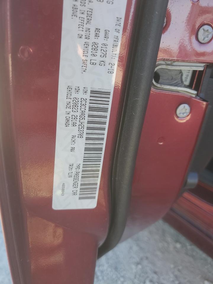 2018 Chrysler 300 Touring VIN: 2C3CCAAG5JH253709 Lot: 82653305