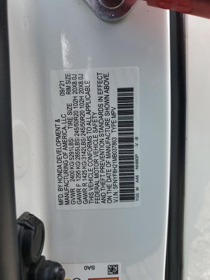 2021 Honda Passport Sport VIN: 5FNYF8H21MB037863 Lot: 82206965