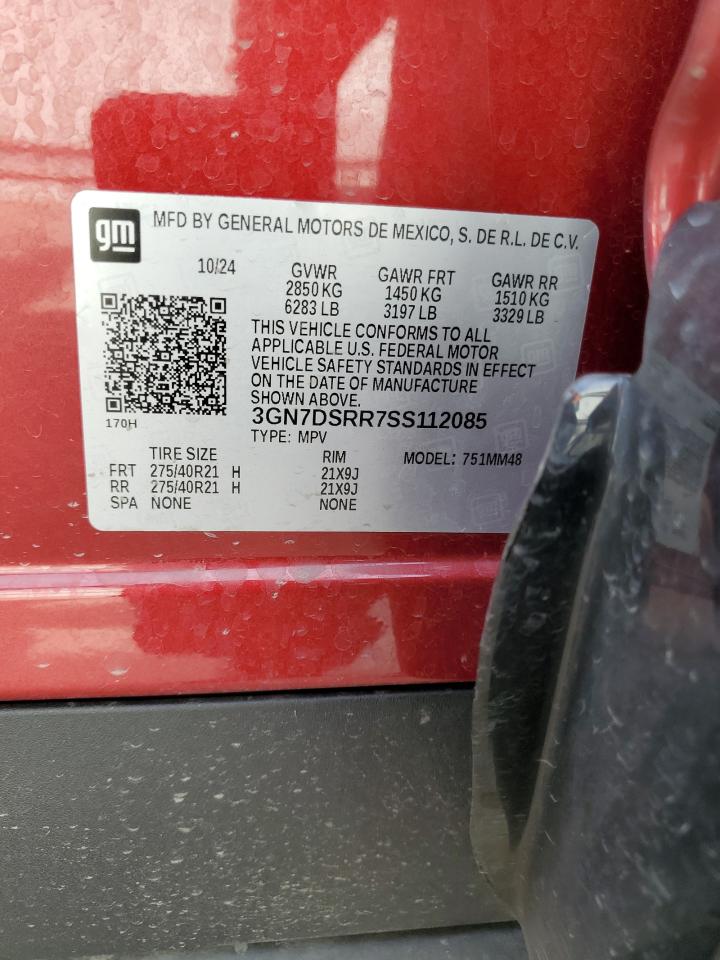 2025 Chevrolet Equinox Rs VIN: 3GN7DSRR7SS112085 Lot: 85909975