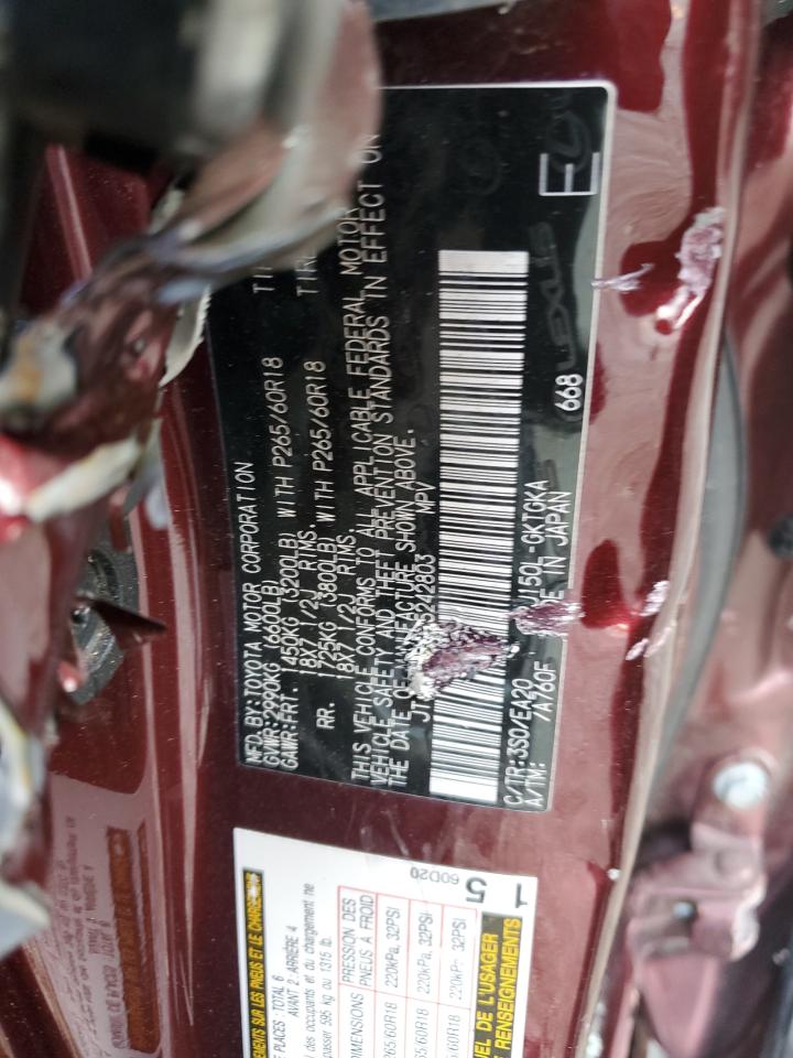 2020 Lexus Gx 460 Premium VIN: JTJAM7BX7L5242803 Lot: 87116015