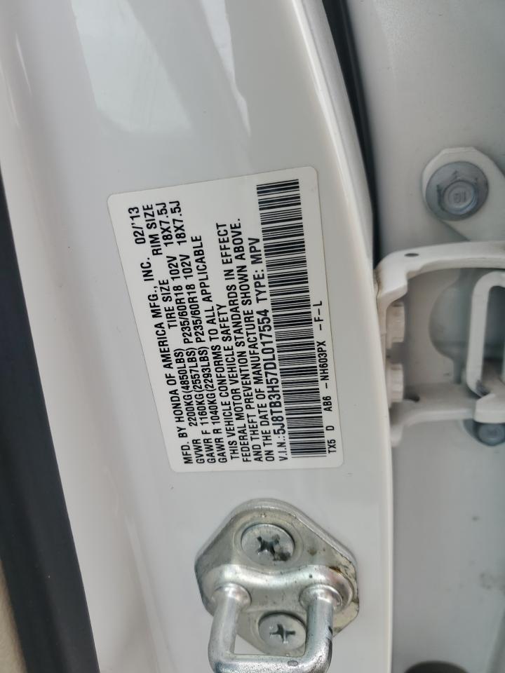 2013 Acura Rdx Technology VIN: 5J8TB3H57DL017554 Lot: 90027795