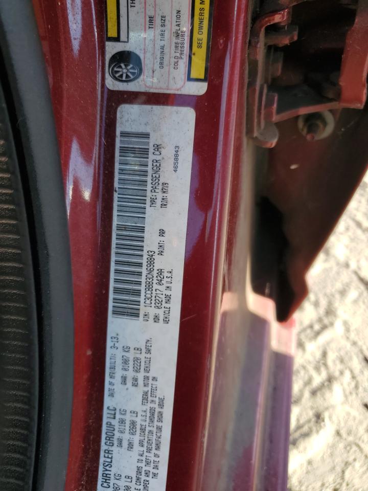 2013 Chrysler 200 Touring VIN: 1C3CCBBB3DN698843 Lot: 87360375