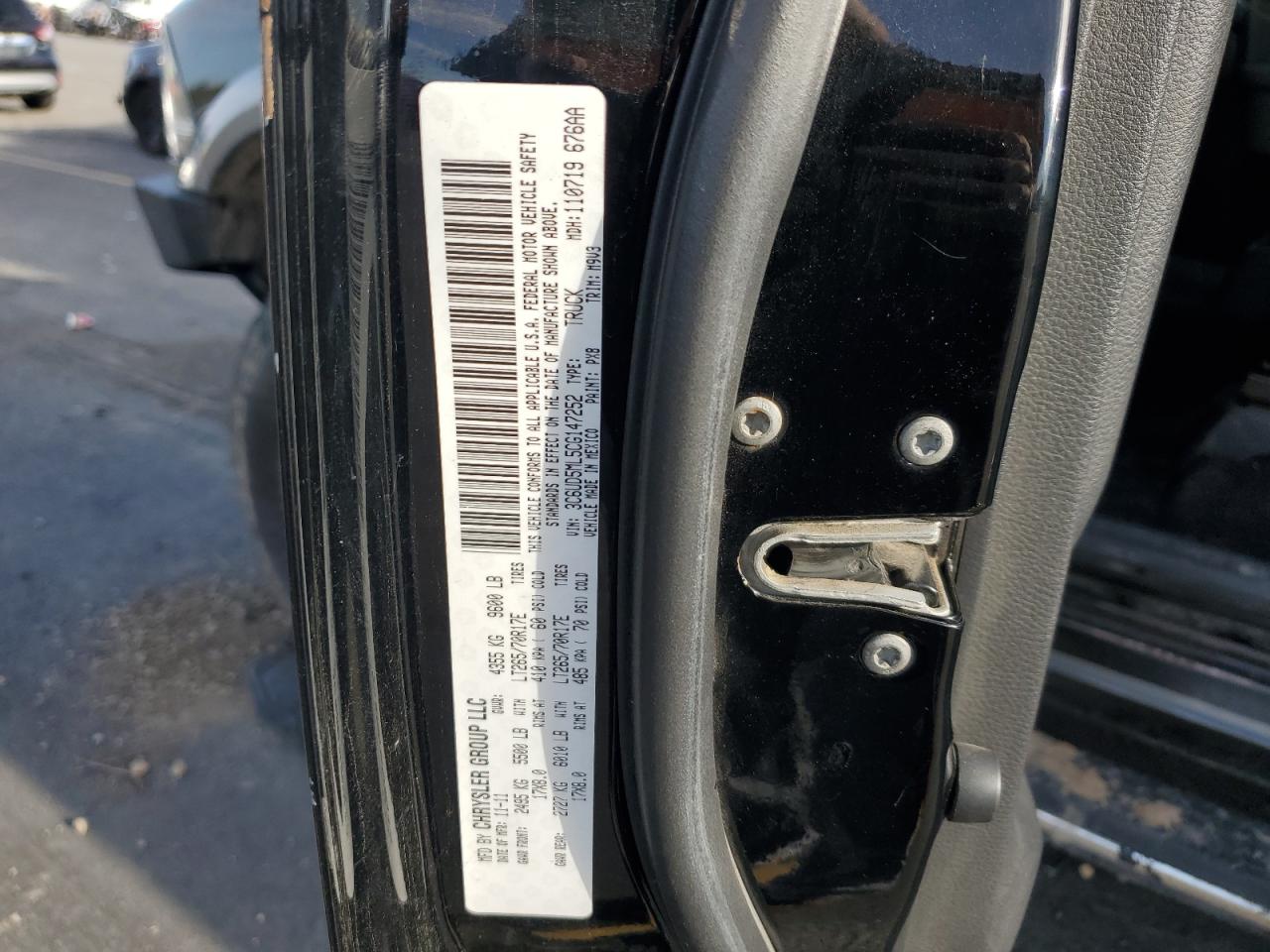 2012 Dodge Ram 2500 Slt VIN: 3C6UD5ML5CG147252 Lot: 85375225