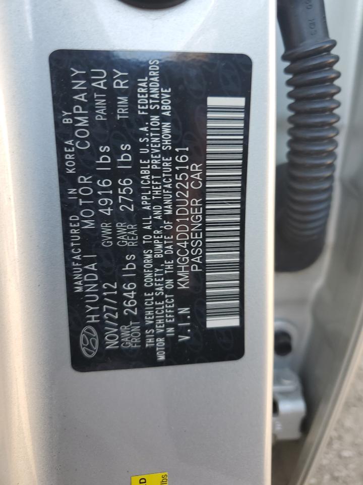 2013 Hyundai Genesis 3.8L VIN: KMHGC4DD1DU225161 Lot: 90030135