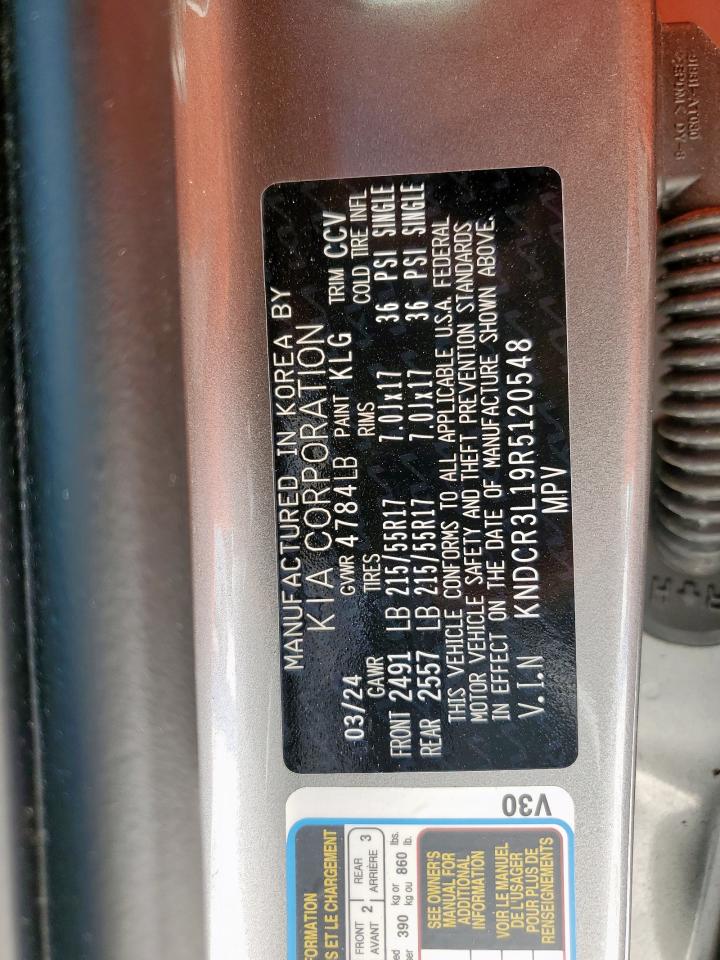 2024 Kia Niro Wind VIN: KNDCR3L19R5120548 Lot: 86509925