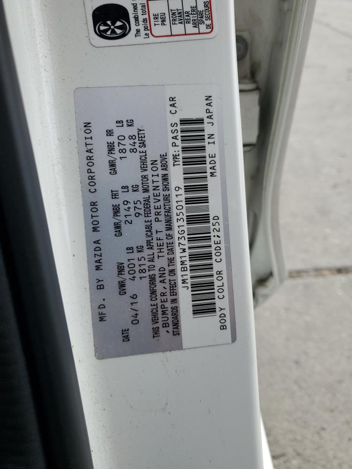 2016 Mazda 3 Touring VIN: JM1BM1W73G1350119 Lot: 86182465