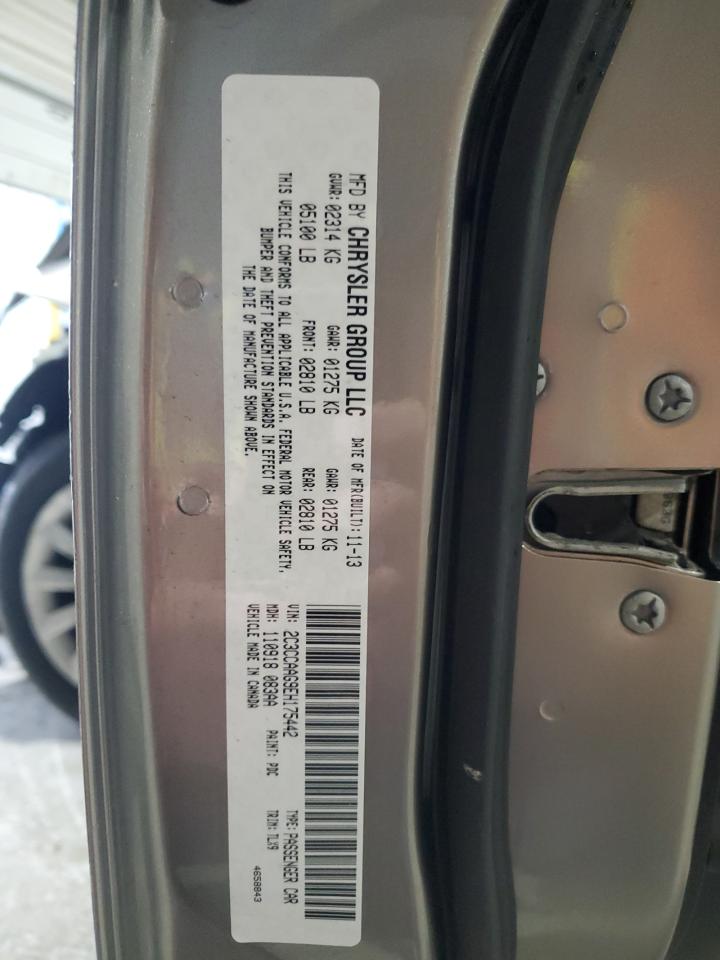 2014 Chrysler 300 VIN: 2C3CCAAG9EH175442 Lot: 90496635