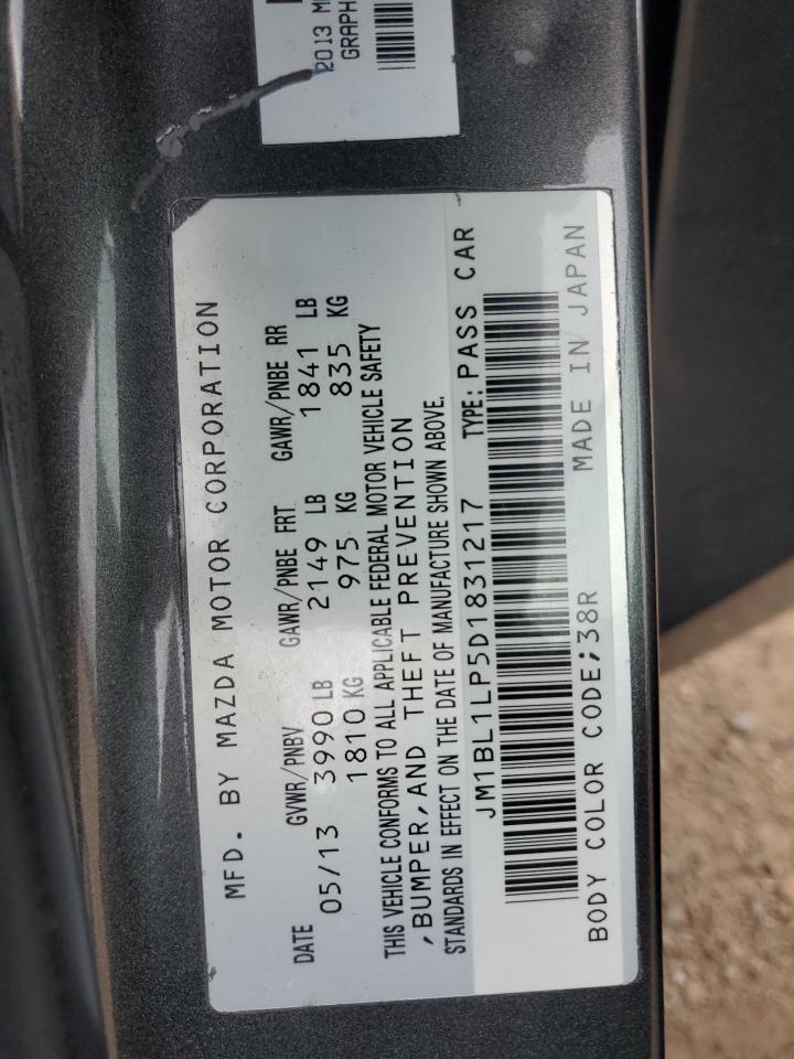 2013 Mazda 3 I VIN: JM1BL1LP5D1831217 Lot: 82435935