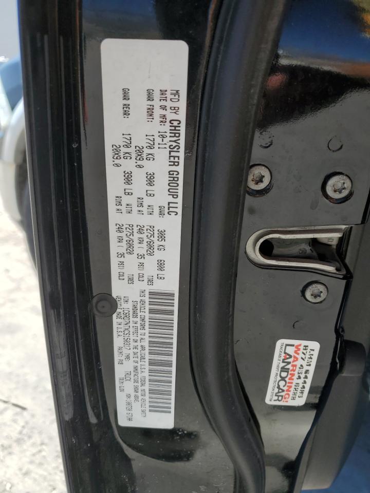 2012 Dodge Ram 1500 Laramie VIN: 1C6RD7NTXCS150317 Lot: 85785465