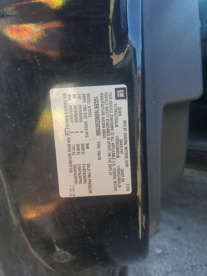 2008 Chevrolet Silverado K1500 VIN: 1GCEK19098Z307909 Lot: 84888545