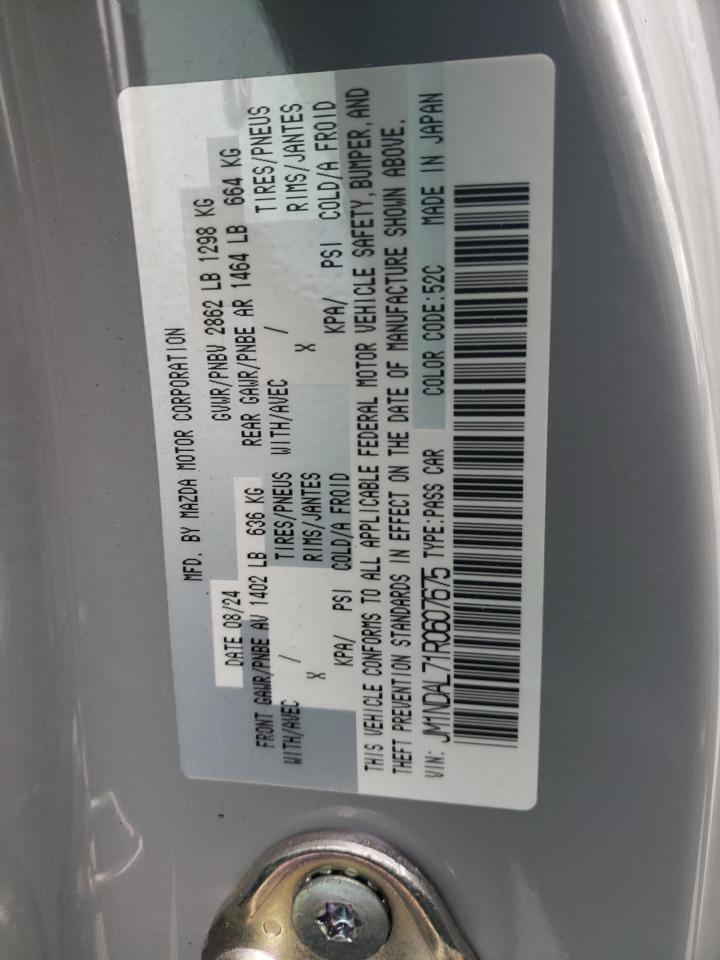 2024 Mazda Mx-5 Miata Club VIN: JM1NDAL71R0607675 Lot: 91052035