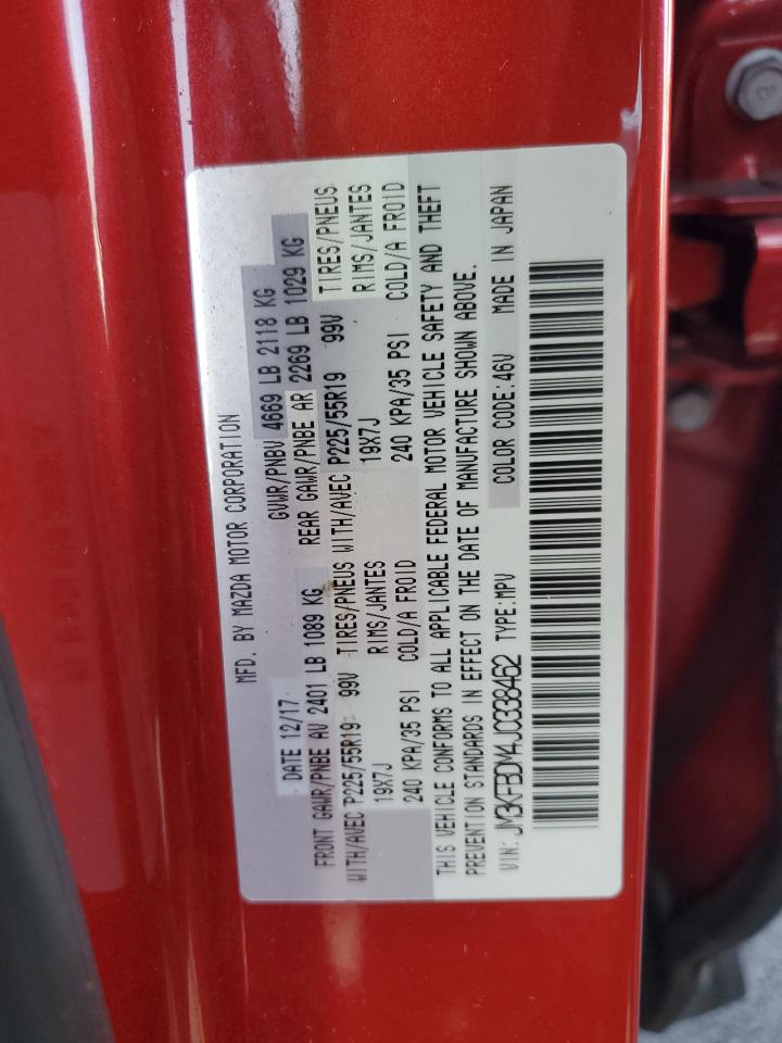 2018 Mazda Cx-5 Grand Touring VIN: JM3KFBDM4J0338462 Lot: 82637095