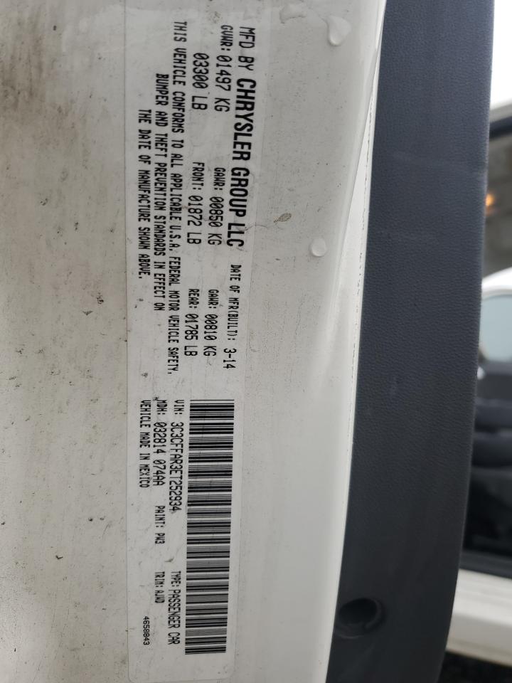 2014 Fiat 500 Pop VIN: 3C3CFFAR3ET252934 Lot: 82598535