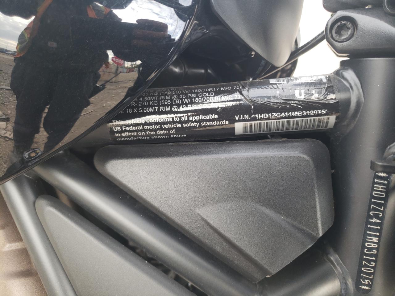 2021 Harley-Davidson Rh1250 S VIN: 1HD1ZC411MB312075 Lot: 90914675