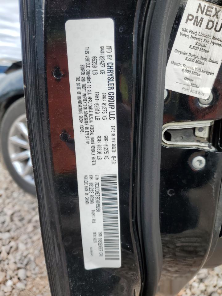 2014 Chrysler 300C VIN: 2C3CCAET8EH109200 Lot: 89934595