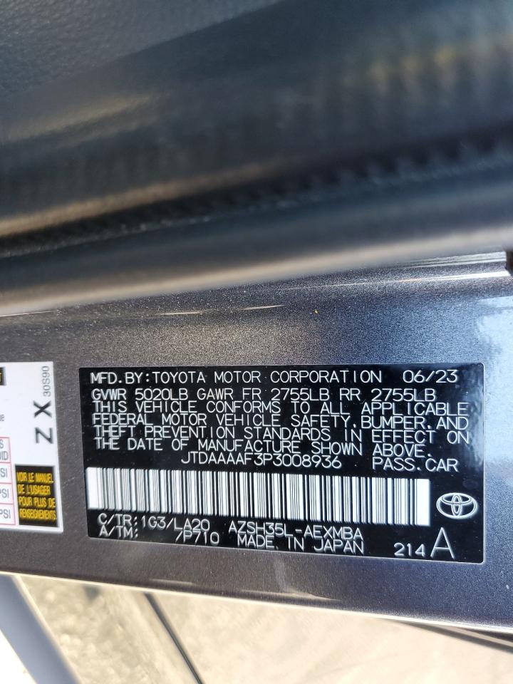 2023 Toyota Crown Xle VIN: JTDAAAAF3P3008936 Lot: 85111165