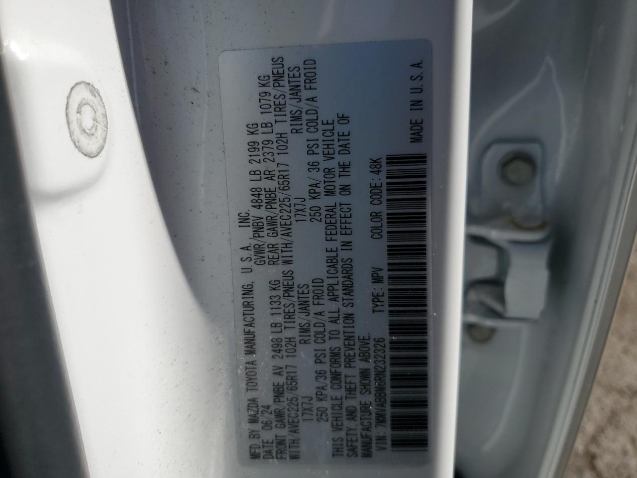 2024 Mazda Cx-50 Preferred VIN: 7MMVABBM6RN232326 Lot: 87185605