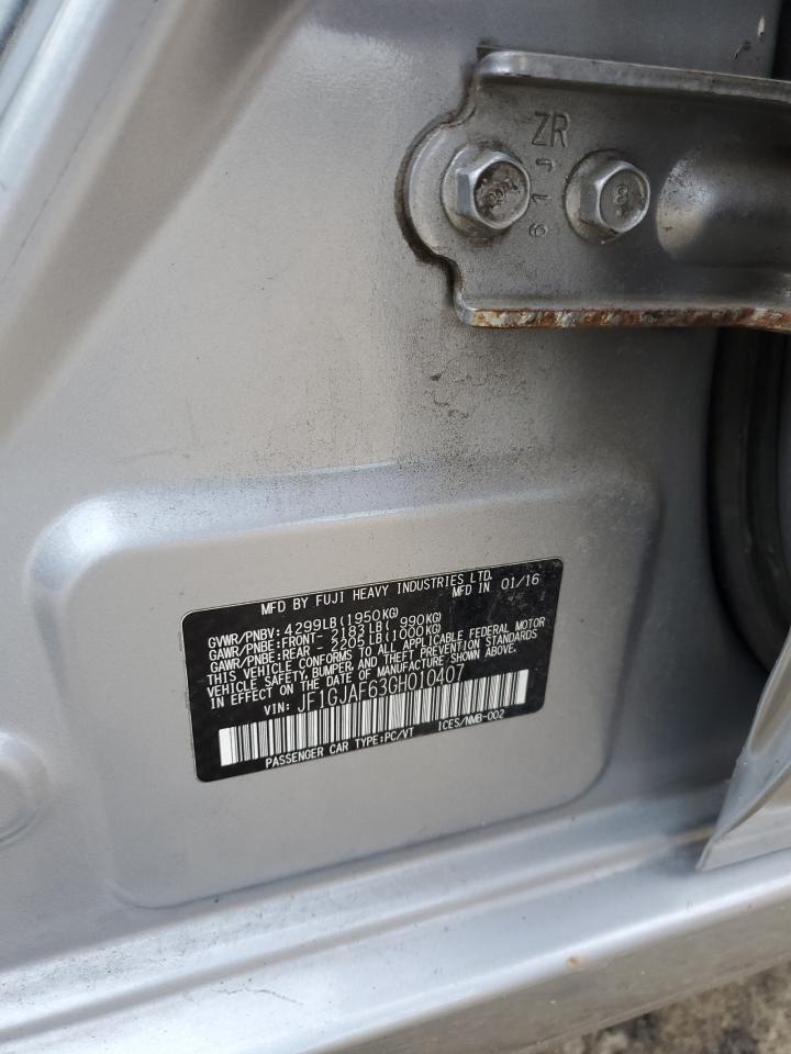 2016 Subaru Impreza Premium Plus VIN: JF1GJAF63GH010407 Lot: 85729355