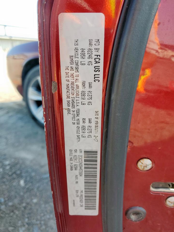 2017 Dodge Challenger Sxt VIN: 2C3CDZAG5HH572694 Lot: 85575665