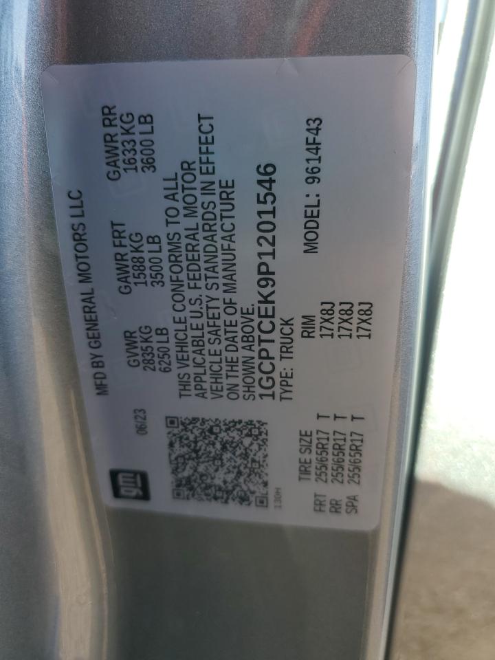 2023 Chevrolet Colorado Lt VIN: 1GCPTCEK9P1201546 Lot: 90516065