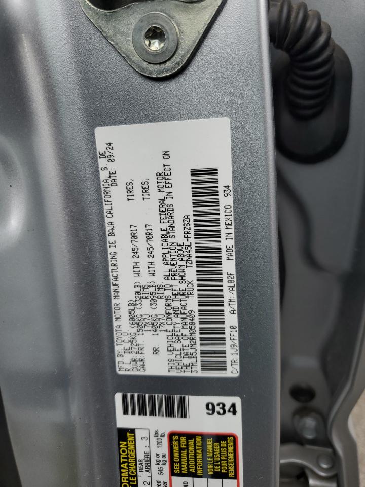 2024 Toyota Tacoma Double Cab VIN: 3TMLB5JN2RM058409 Lot: 85350065