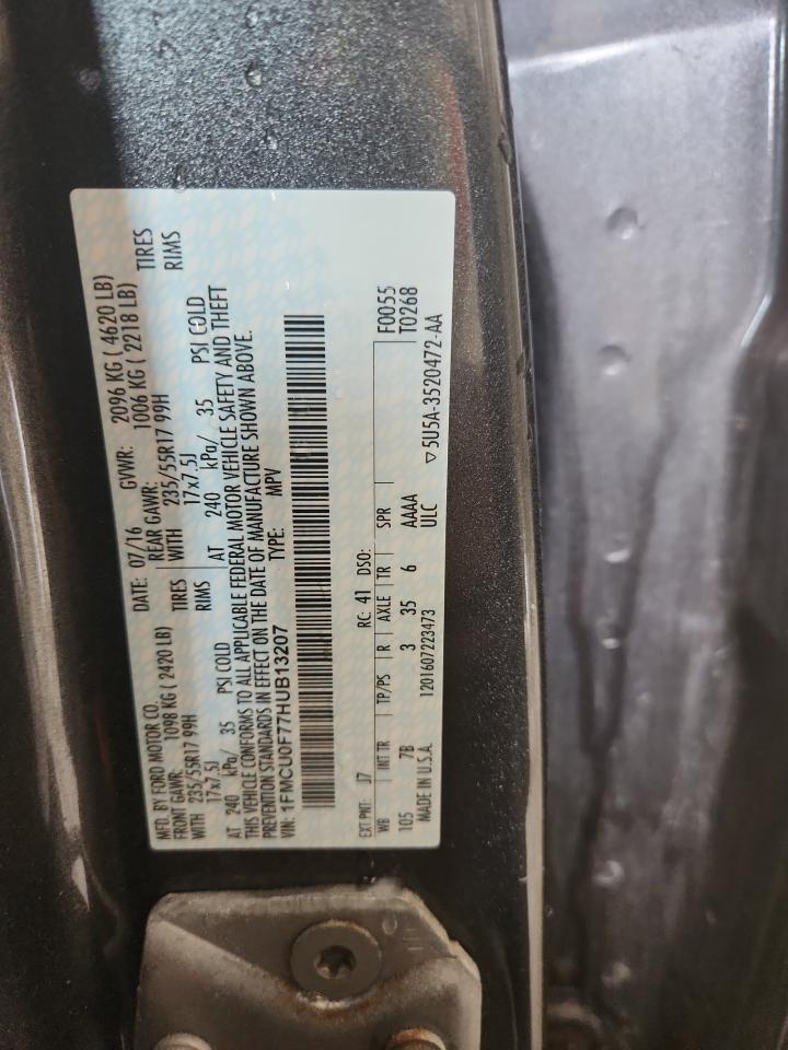 2017 Ford Escape S VIN: 1FMCU0F77HUB13207 Lot: 81910945