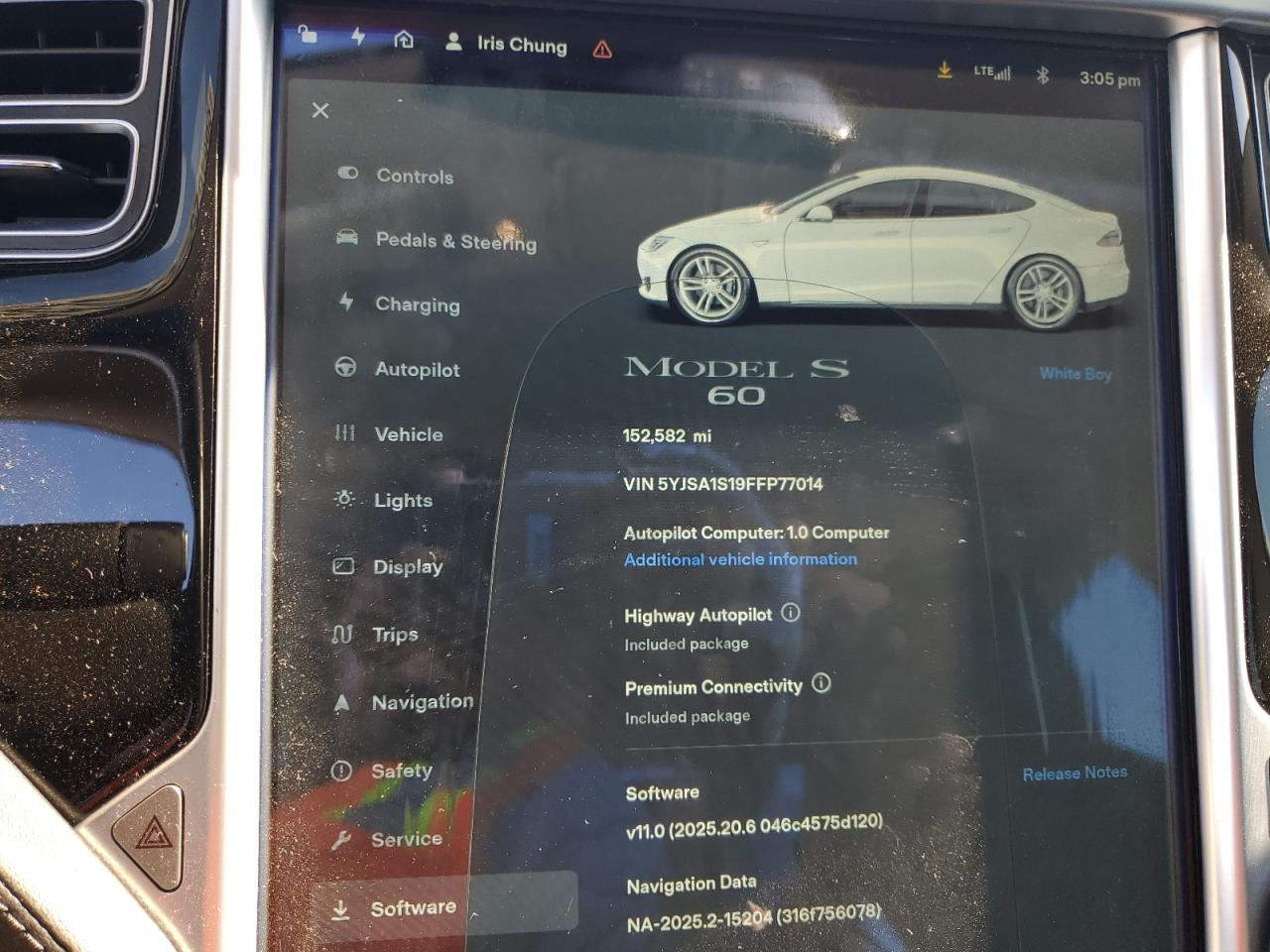 2015 Tesla Model S 60 VIN: 5YJSA1S19FFP77014 Lot: 86846255