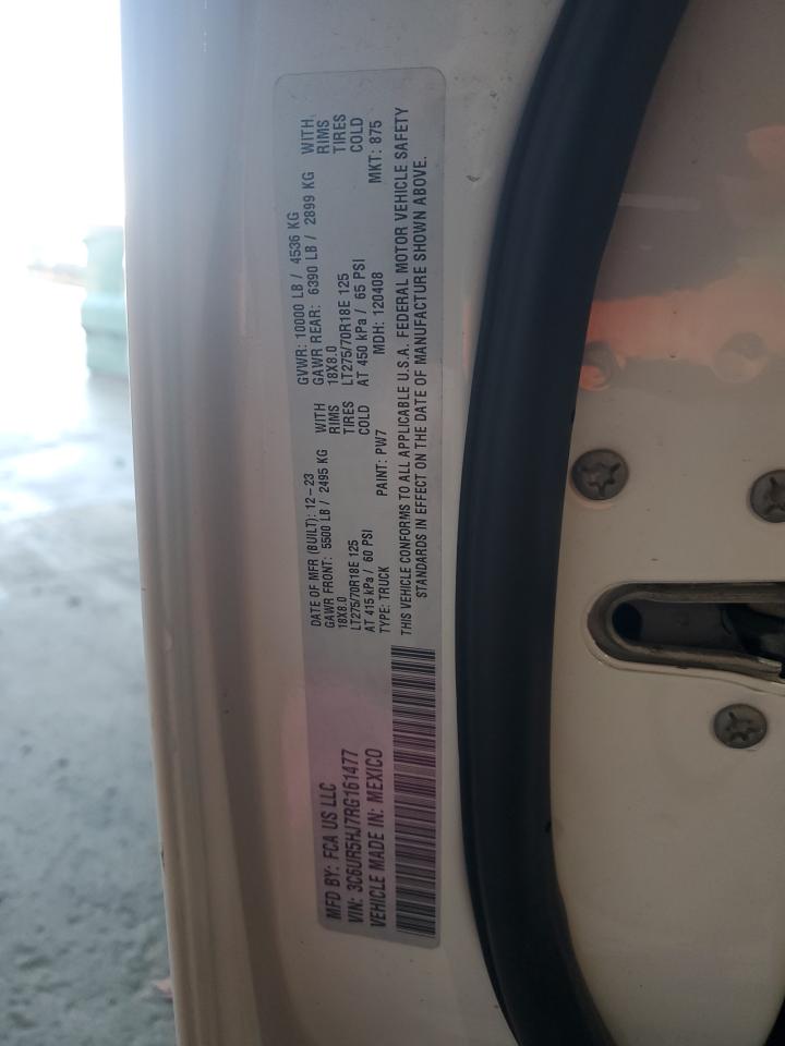 2024 Ram 2500 Tradesman VIN: 3C6UR5HJ7RG161477 Lot: 86864655